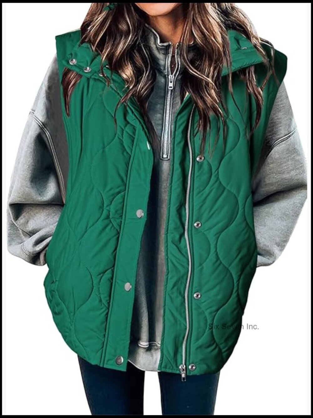 Cropped Puffer Vest Women Lightweight Quilted Stand Collar Sleeveless Button